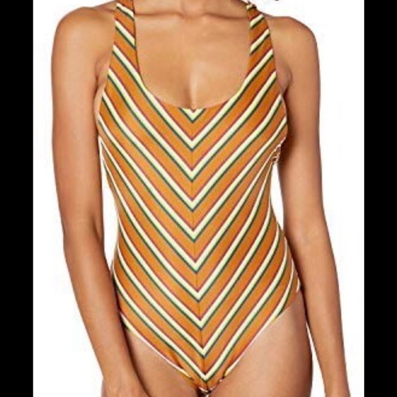 🌻 RVCA RETRO ROW MEDIUM ONE PIECE SWIMSUIT 🌻 - Picture 6 of 8